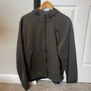 Grey North Face Lightweight Jacket with Hood